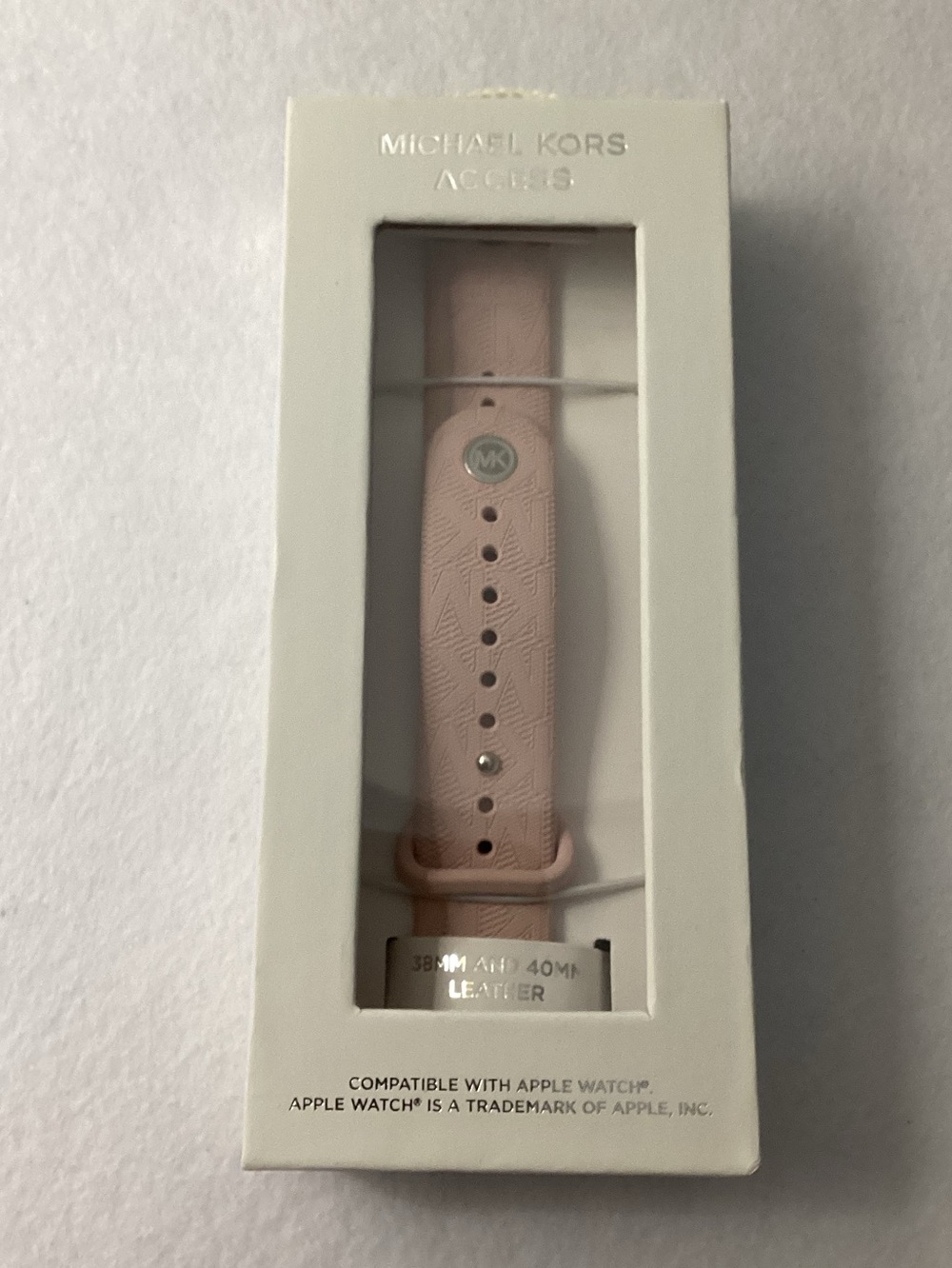 Michael Kors Blush Rubber Apple Watch Band, 38mm or 40mm